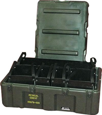 Military Water Tight Aluminum Medical Supply Chest Storage Container  30x12x18